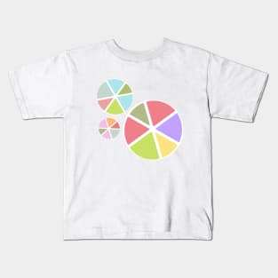 Colorful Rainbow Wheels Kids T-Shirt